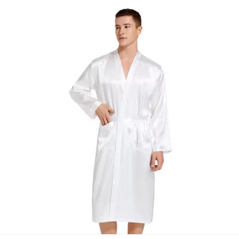 BEST DEALS Kimono Tidur Couple Satin Pria Wanita/Hampers Kimono Tidur