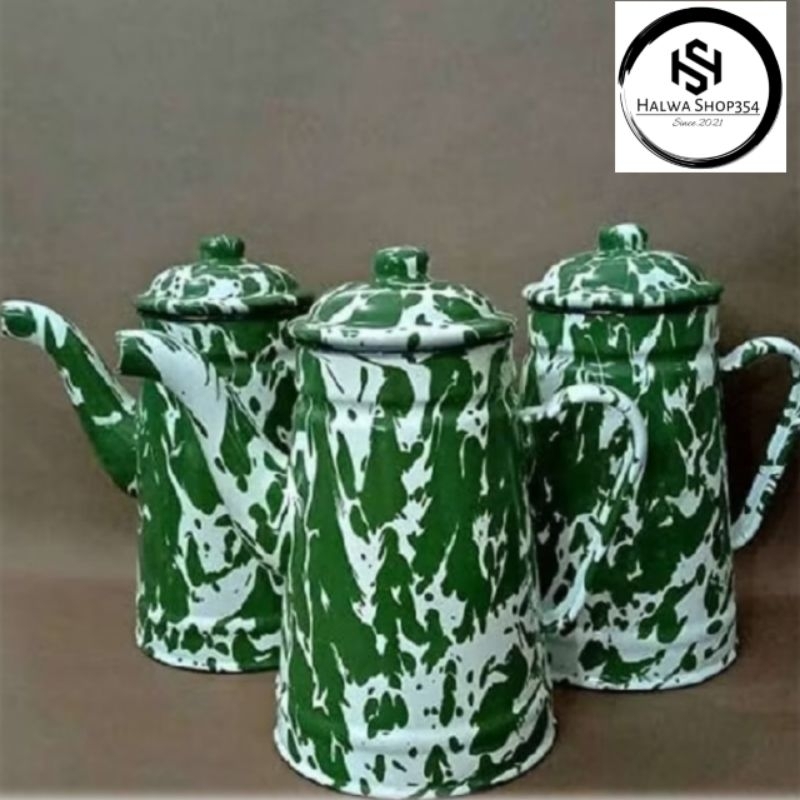 Teko eskan blirik jadul 13cm 12cm / mug eskan blirik timbangan tebal /Eskan blirik jadul