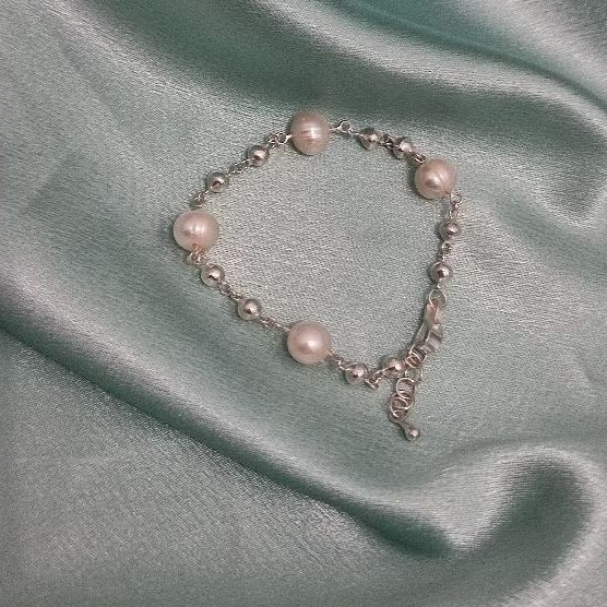 Calypso Bracelet - Gelang Mutiara Tawar/Gelang Perak Mutiara/Gelang Mutiara Lombok