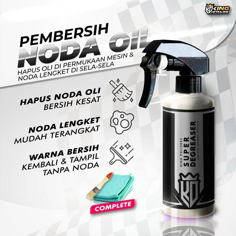 KING POLISHES Super Degreaser Pembersih Ruang Mesin Mobil Motor - Degreaser Mesin - Engine Degreaser