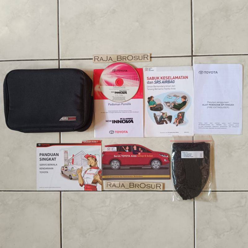 Buku pedoman pemilik + CD VCD/Manual book Toyota Kijang Innova Reborn 2020-Sekarang Free tas Origina