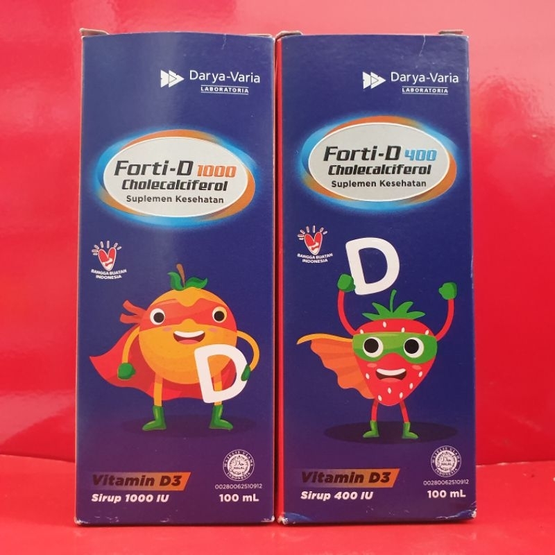 Forti-D sirup 400IU/1000IU - Vitamin d3 anak
