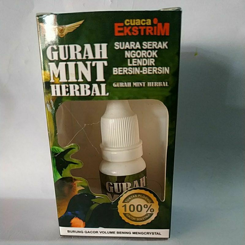 obat gurah mint herbal alami untuk burung serak