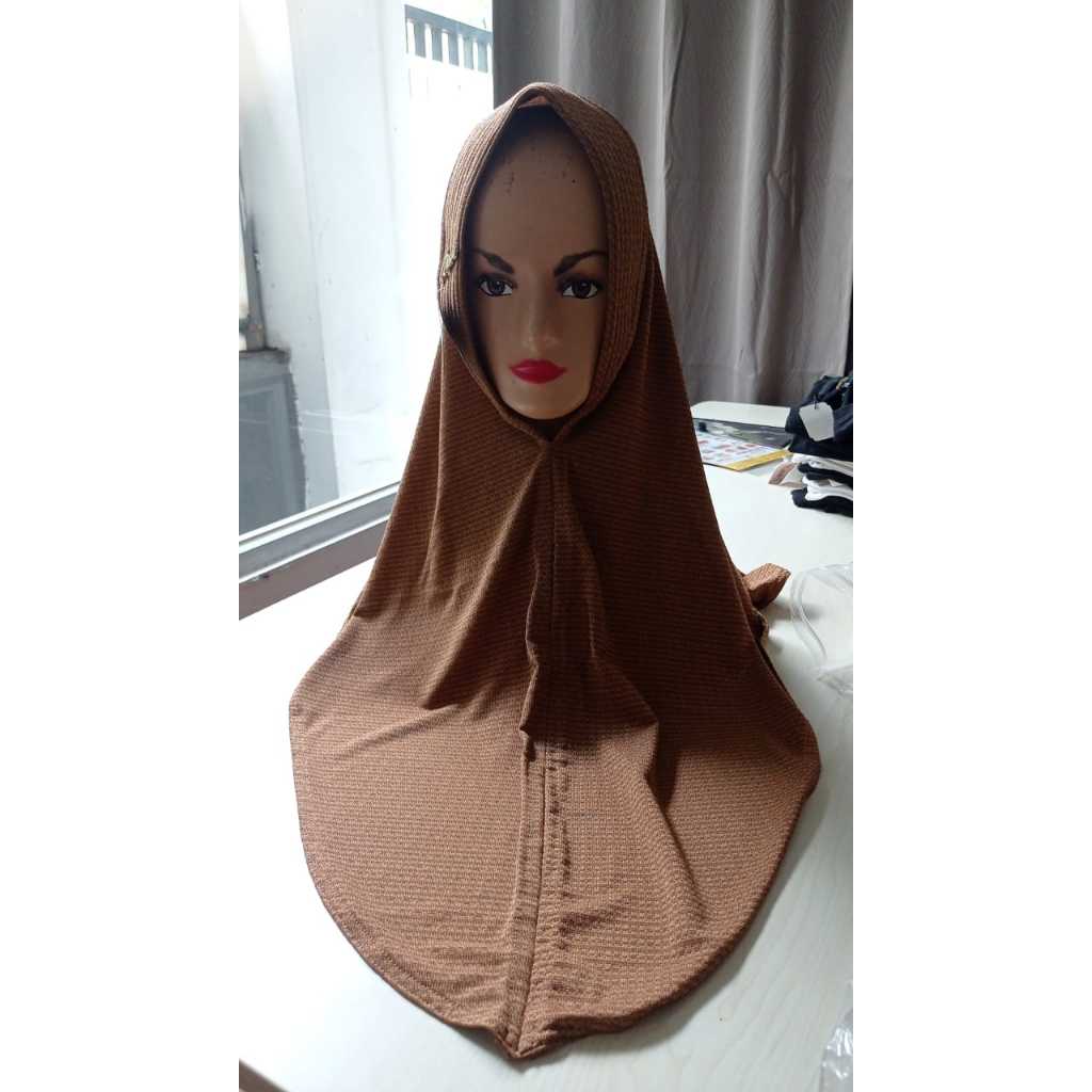 HaiUcil Collection - Hijab jilbab instan kerudung Bergo jersey premium all size by rizwa