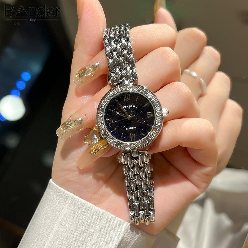 Jam Tangan Wanita Anti Air Original Kecil Cewek Anti Air Kuarsa Stainless Steel Rantai Terbaru