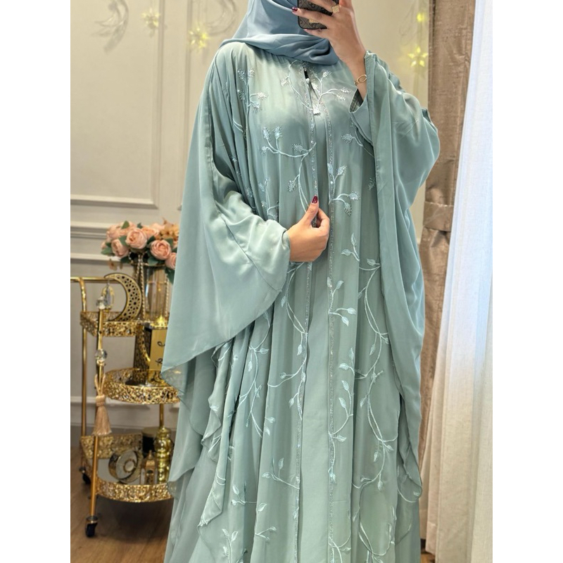 Abaya Kaftan Sifon Bordir Dubai