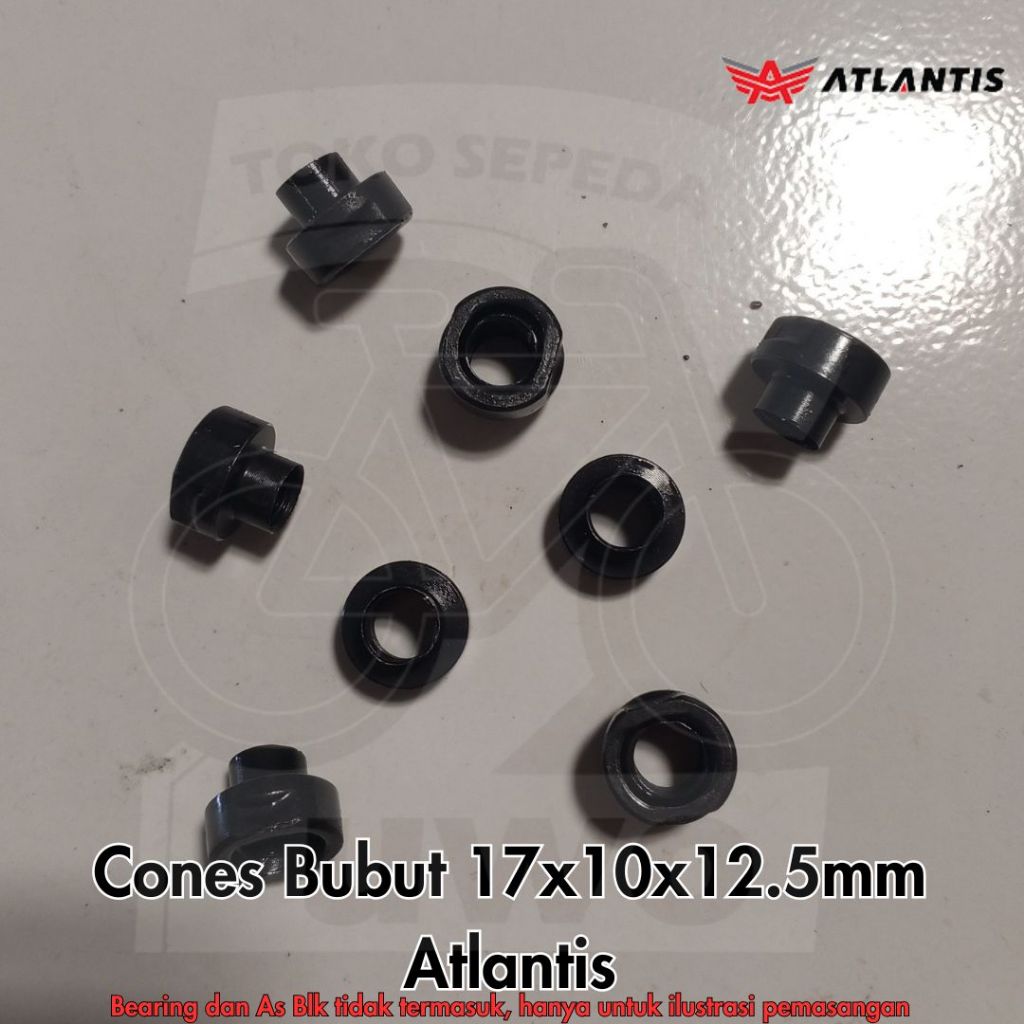 Kones Cones Bubut As Belakang dan Depan Hub Sepeda Untuk Laher Bearing