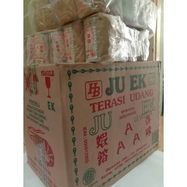 

Terasi Juek Udang Asli Cap AAA 80 buah dus / Terasi Udang Karton