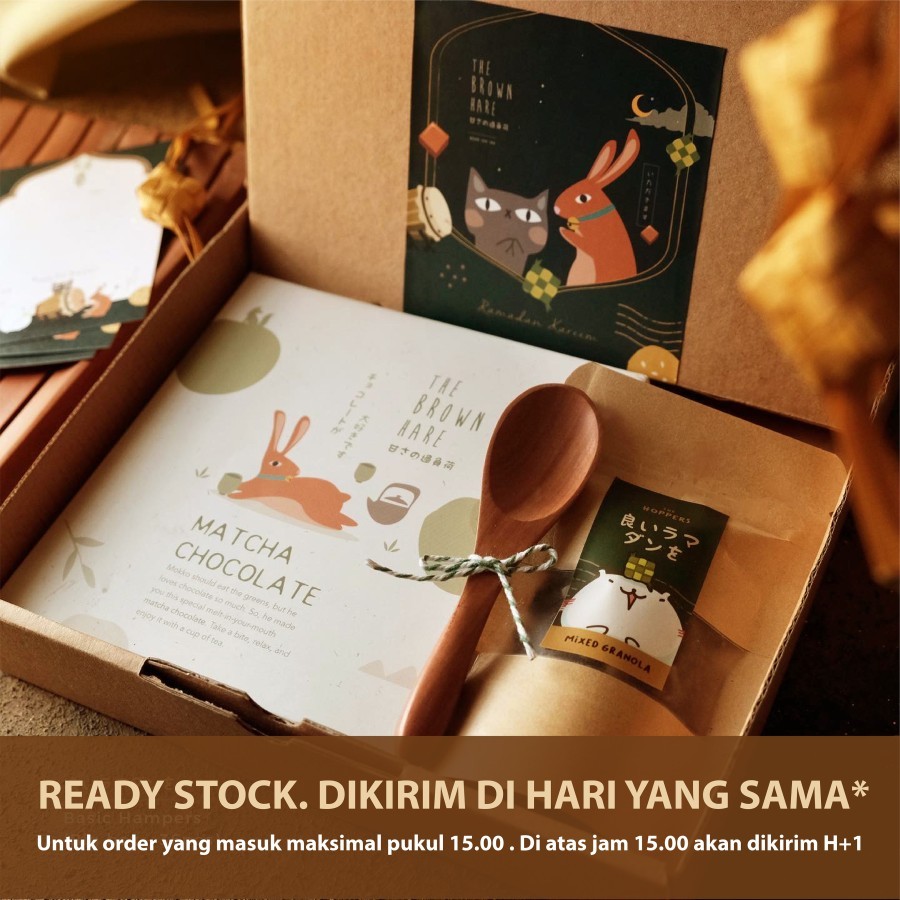 

[READY STOCK TIDAK PO] Basic Hampers Lebaran Parcel Nama Coklat The Brown Hare