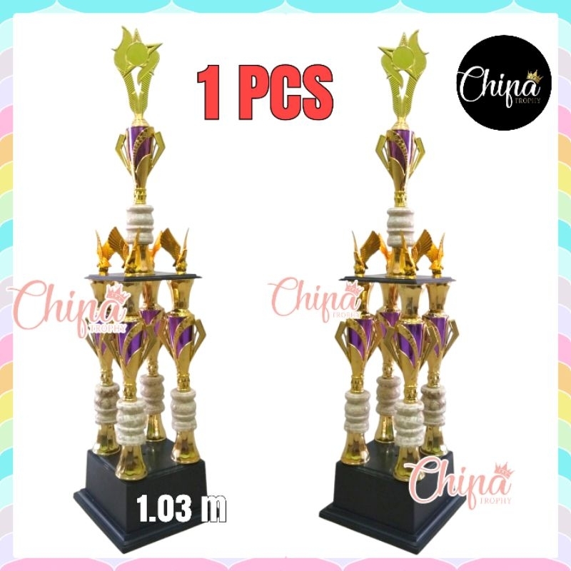 PIALA KAKI 4 MARMER JUMBO  / TROPHY TINGGI 1 METER / PIALA BERGILIR