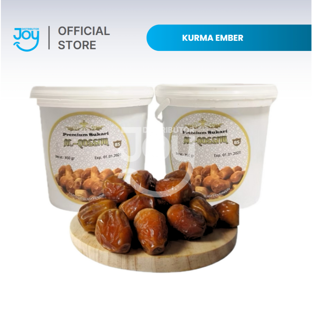 

(JOY) KURMA SUKARI PREMIUM AL-QASSIM EMBER 850GR SUKARI DATES AL-QASSIM PREMIUM