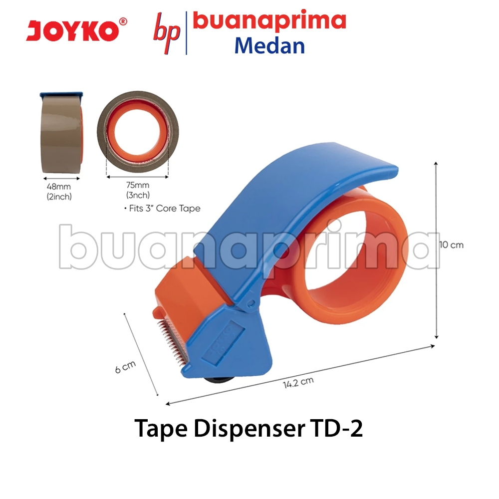 

Tempat Lakban Joyko TD-2 Plastik OPP Tape Dispenser Cutter Premium Tajam