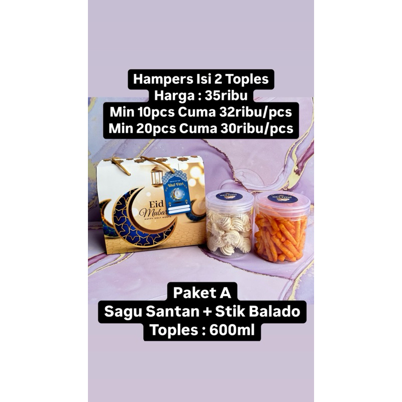 

Hampers Isi 2Toples ( KHUSUS INSTAN )