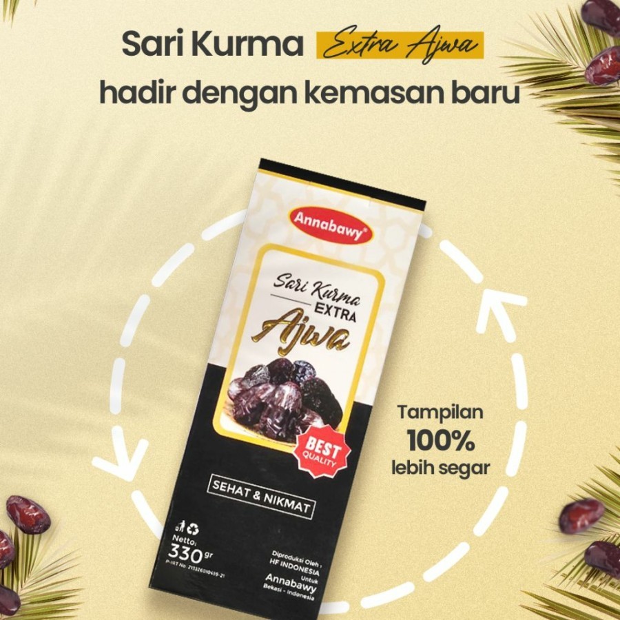 

Sari Kurma Extra Ajwa Annabawy Original 330 gr Termurah