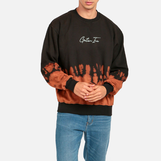 Guten Inc - Sweater Crewneck Tiedye Black Fire