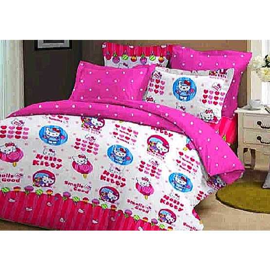Sprei Lovina Valentine Katun Jepang Premium Pink sprei