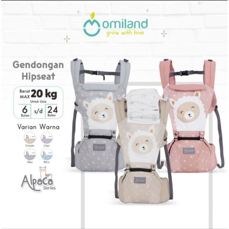 Omiland Gendongan hipseat Alpaca series