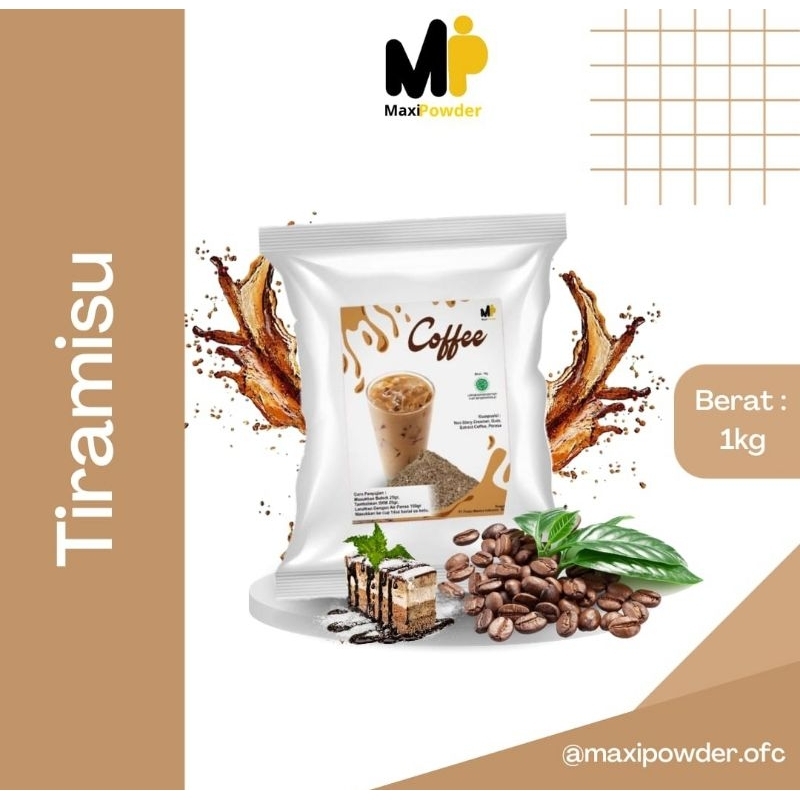 

Bubuk Minuman Rasa Tiramisu 1kg / Minuman Kekinian Tiramisu Termurah / MaxiPowder