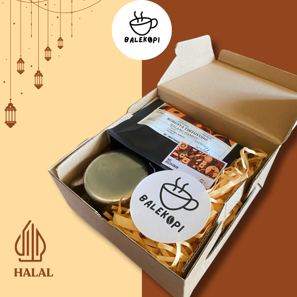 

Balekopi Paket Hampers Kopi Bubuk Robusta Dampit 200 gram