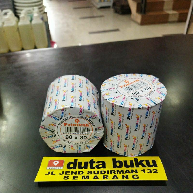 

Kertas Thermal Struk Kasir Paper Roll 80 x 80 Printech