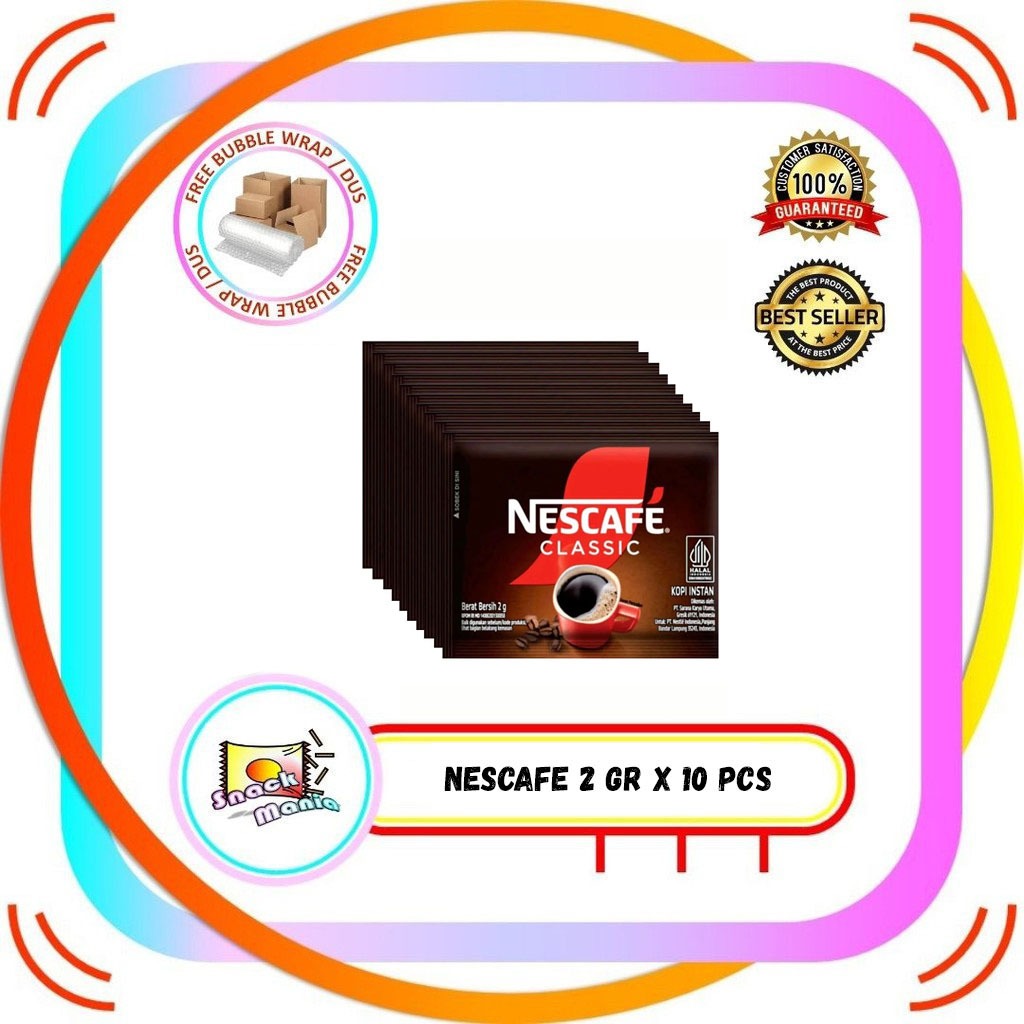 

NESCAFE Classic Robusta Blend ~ 10 sachets x 2 gr Dalgona Coffee