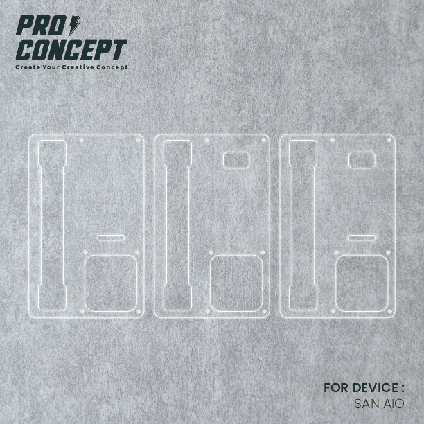 

#14 PRO CONCEPT FRAME PELINDUNG BODY BAHAN AKRILIK MAGNET - CLEAR