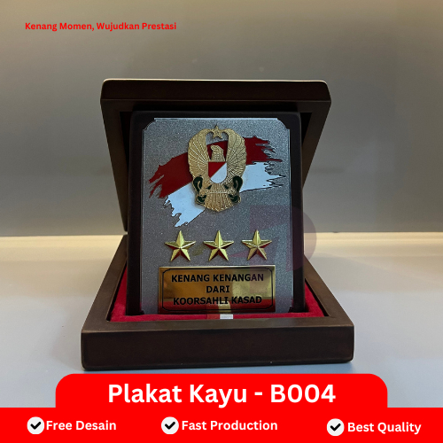 Plakat Kayu Custom | Plakat Kayu Penghargaan | Plakat Penghargaan Custom | Plakat Kenang-Kenangan 00