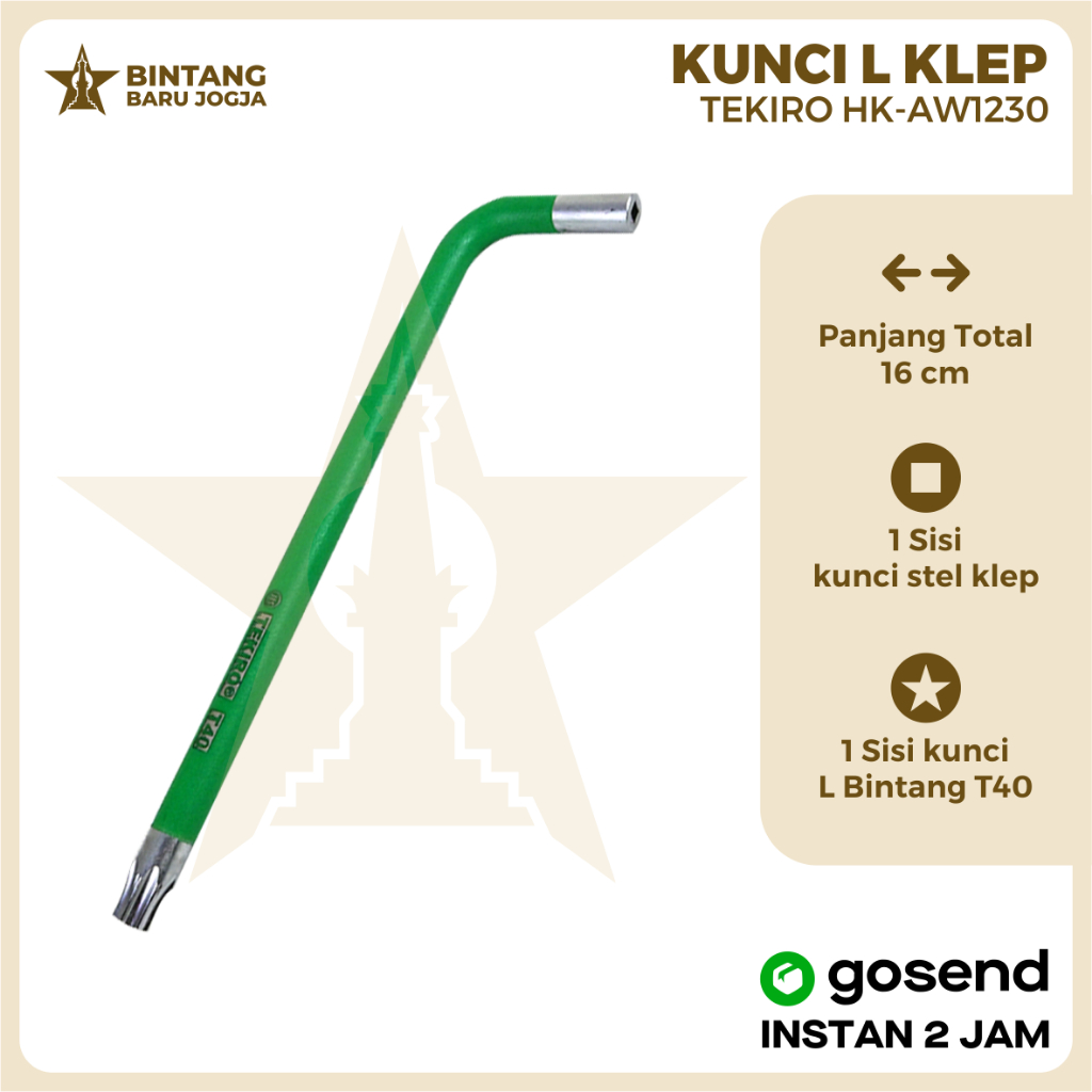 TEKIRO kunci L klep motor adjustable wrench ORIGINAL /Tekiro Kunci L Stel Klep Motor