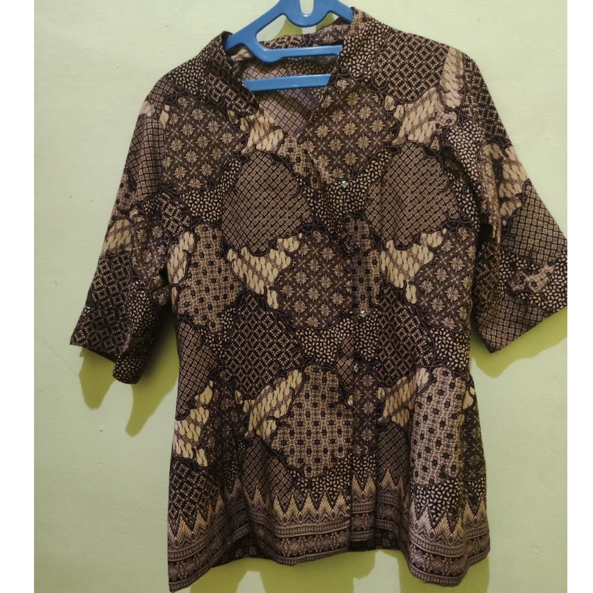Preloved atasan batik wanita/preloved baju batik wanita/preloved dinas wanita/preloved dinas batik w