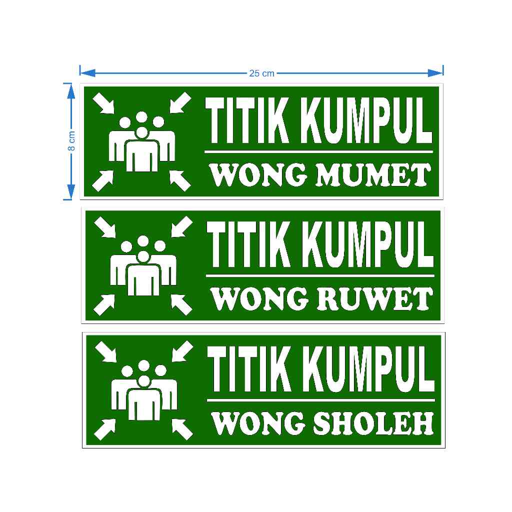 Stiker titik kumpul wong mumet ruwet