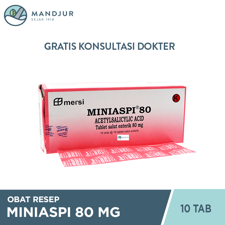 Miniaspi 80 mg 10 Tablet