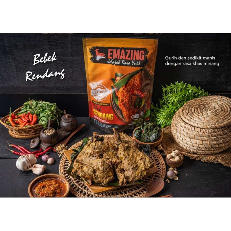 EMAZING BEBEK / BEBEK RENDANG / BEBEK OLAHAN 900 GRAM