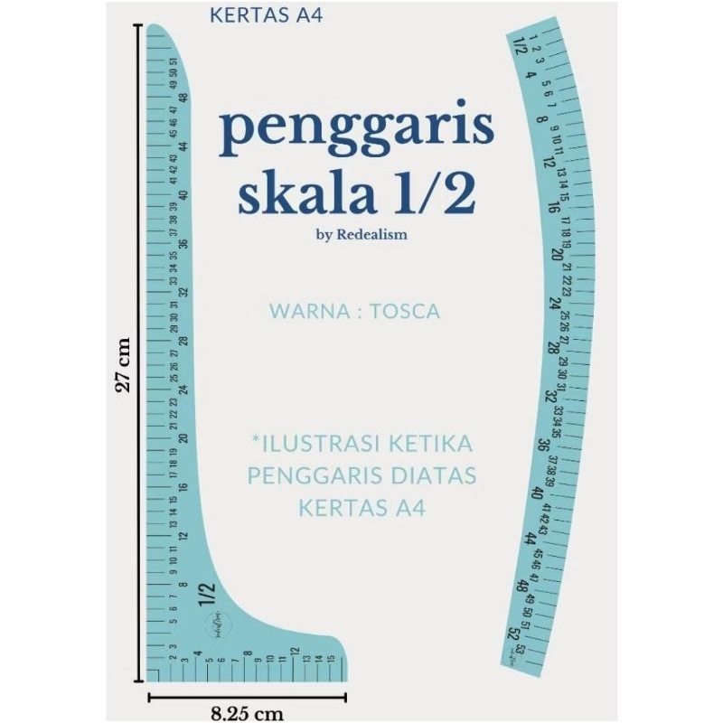 

Penggaris Skala Akrilik ukuran 1/2