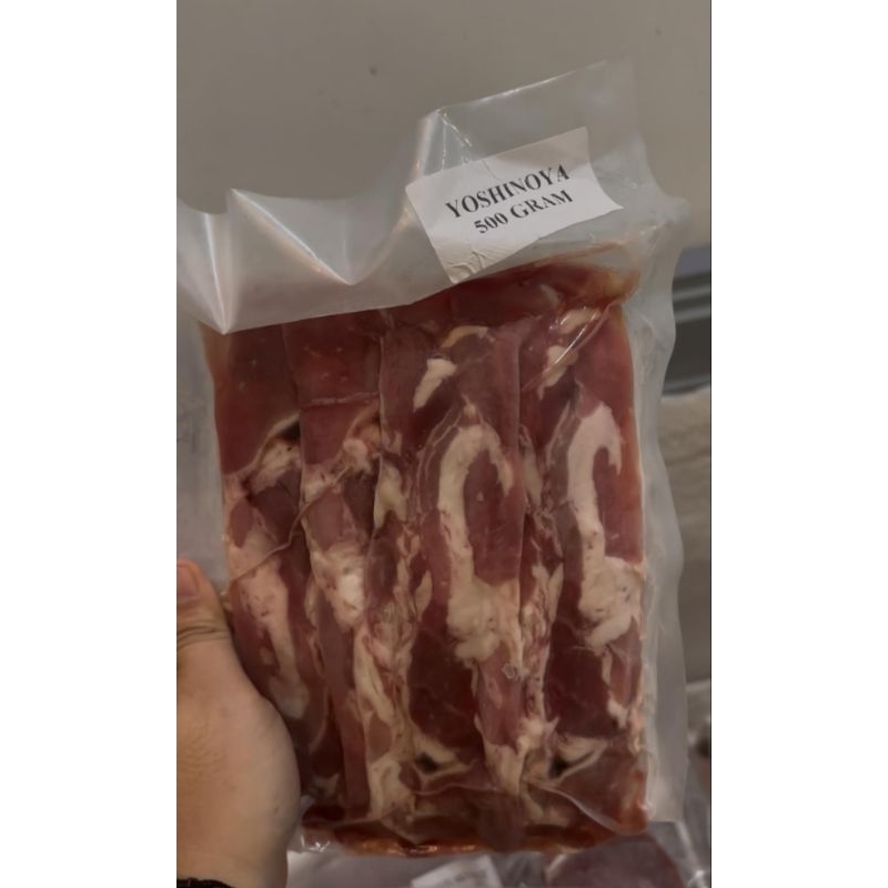 

yoshinoya slice 500gr/daging slice yoshinoya kemasan 500gr premium