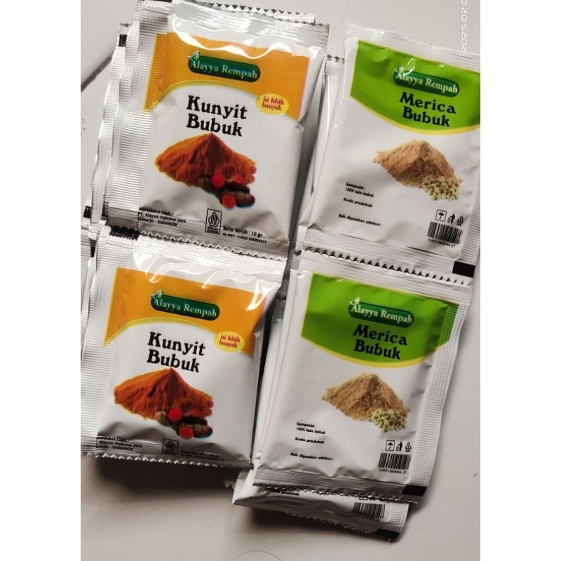 

Merica Bubuk dan kunyit bubuk