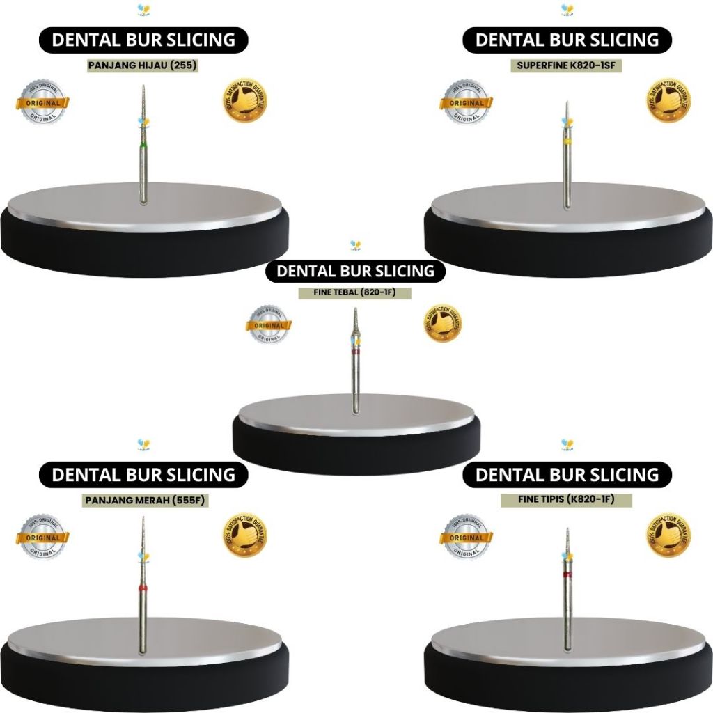 Dental Bur Slicing / Diamond Slicing Bur / Bur Tapered Fissure Tipis
