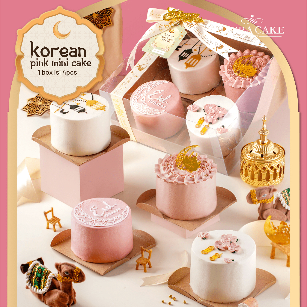 

Ramadan 2025/Korean Pink Mini Cake/Kue ramadan/Hampers/Parcel