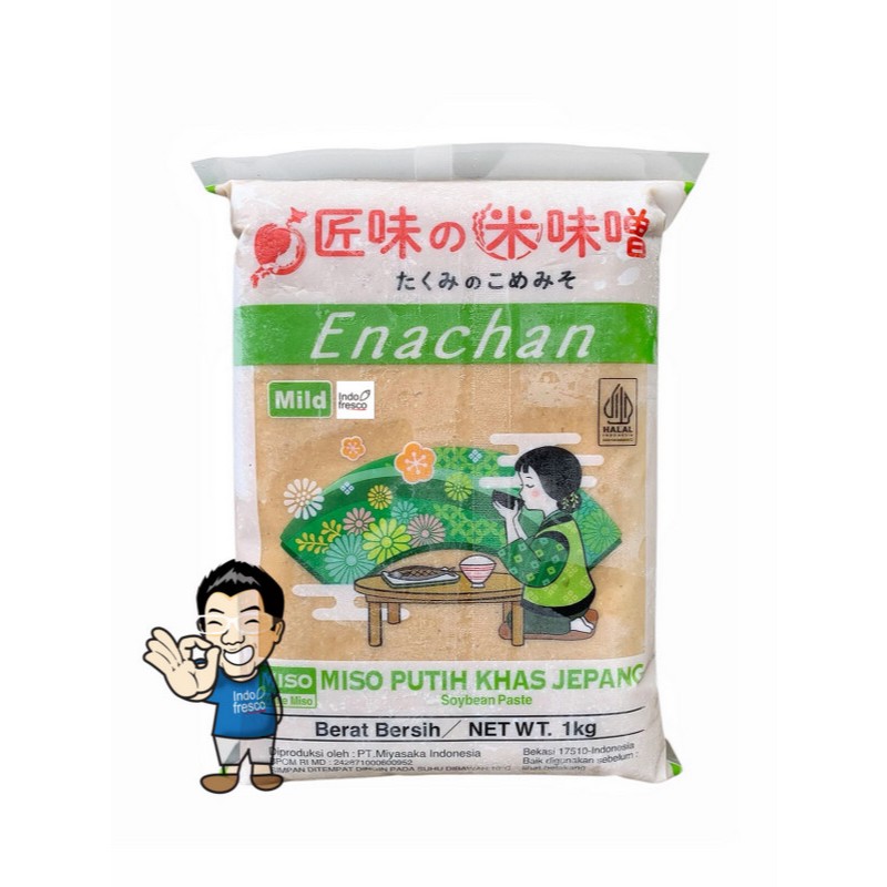 

Enachan Shiro Miso Paste- Pasta Miso- Tauco Putih Jepang 1Kg