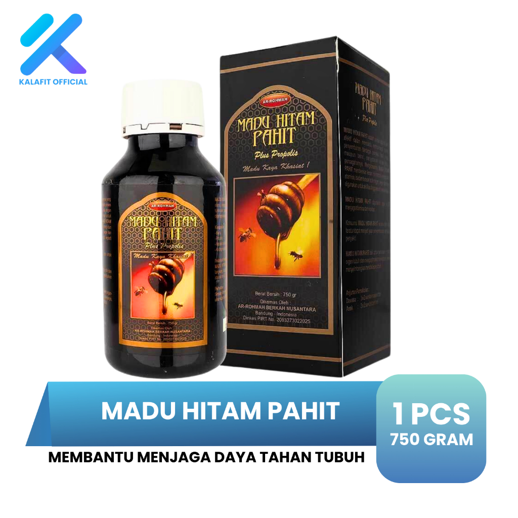

Madu Hitam Pahit Plus Propolis Ar Rohmah 750 gram