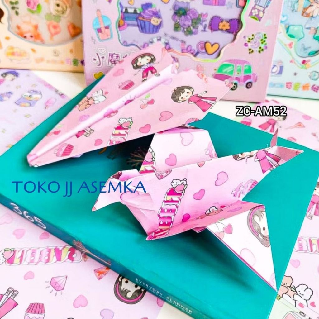 

KERTAS ORIGAMI MOTIF DIY + STICKER ZC-AM52 STIKER KERTAS LIPAT ANAK KREATIFITAS MURAH GROSIR COD