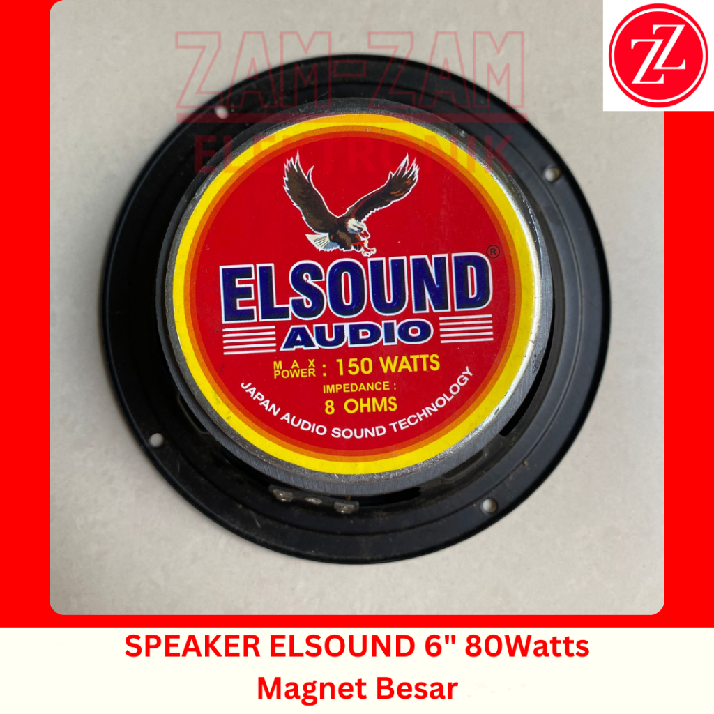 Speaker Elsound 6 inch magnet besar