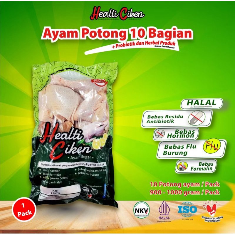

Healti Ciken - Ayam Probiotik Potong 10 Bagian