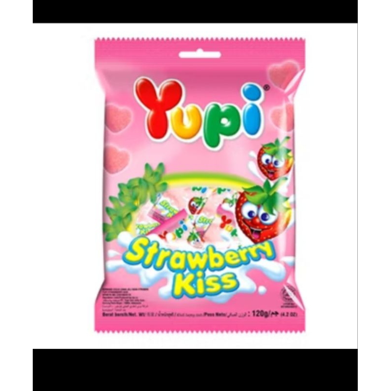 

Permen Yupi Strawberry Kiss Pack 120 gram termurah