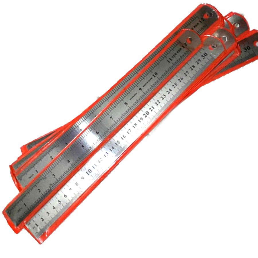 

30 Cm Penggaris Besi / Penggaris Besi / Mistar Stainless 30Cm