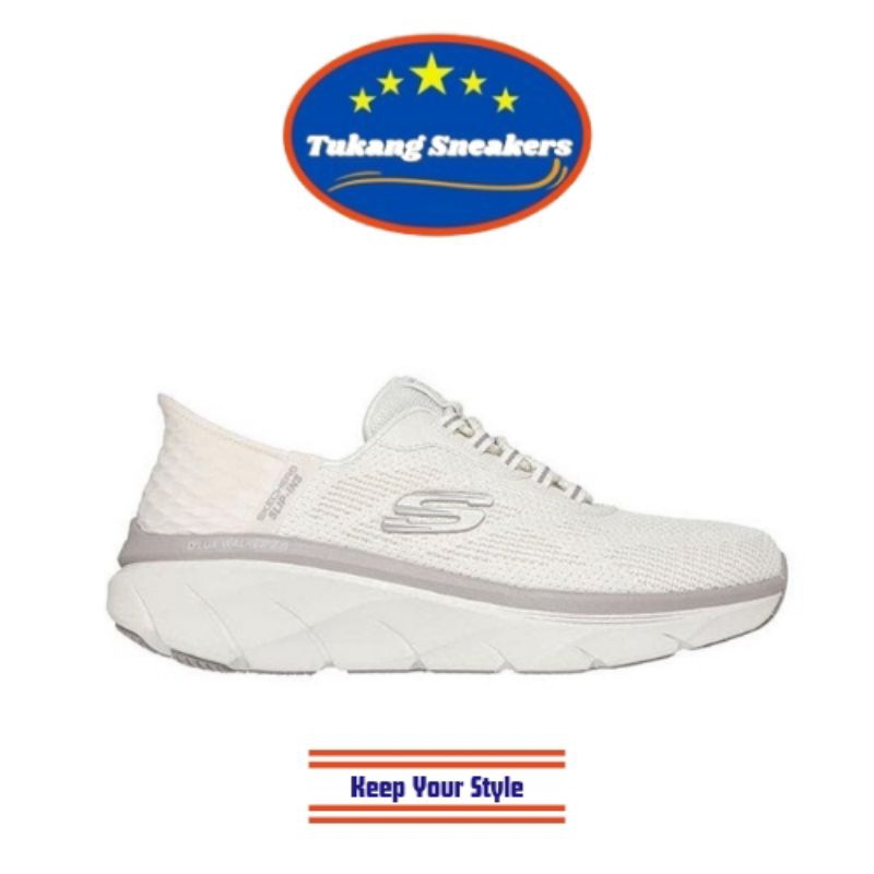 Skechers SlipIns D'Lux Walker 2.0 Men's Training Shoes Natural SKE232446OFW