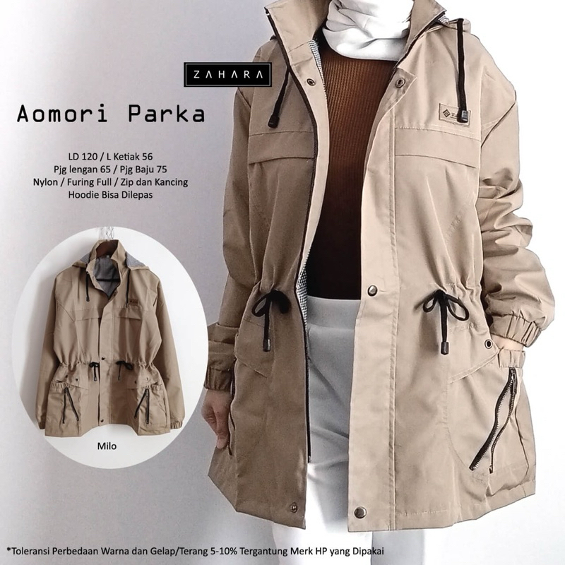 Amori Parka By Zahara / Jaket Parka Wanita / Parka Jacket / Jaket Wanita / Jaket Gunung Wanita / Cag