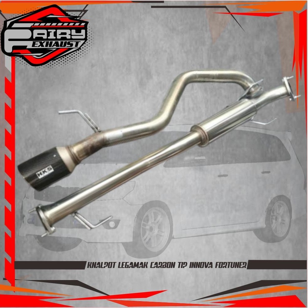 KNALPOT HKS LEGAMAX CARBON TIP INNOVA 2KD/NON VNT- INNOVA 2GD/VRZ-FORTUNER VNT High Quality