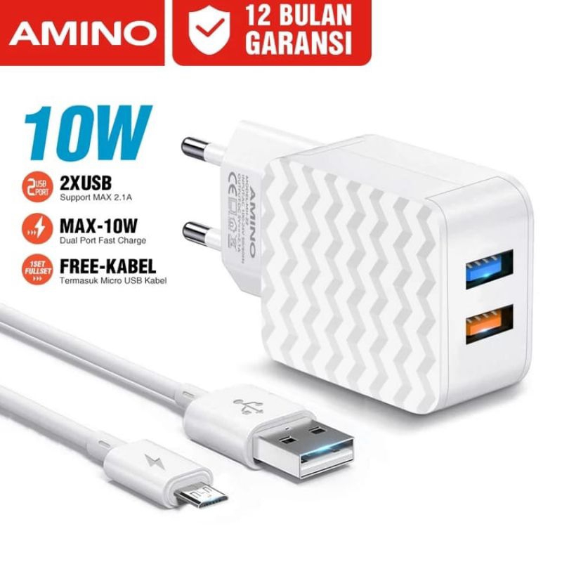[Yusufstore]CHARGER HP cas hp AMINO 2 port USB fast charger