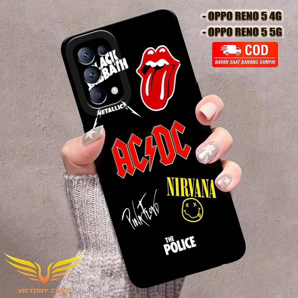 Case Oppo Reno 5 4G / 5 5G Terbaru - Fashion Case BAND - Casing Oppo Reno 5 4G / 5 5G - Case Lentur 