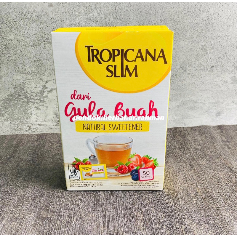 

TROPICANA SLIM GULA BUAH 50’s (bebas gula rendah kalori)